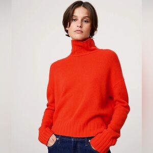Banana Republic Women's Vibrant Red Turtleneck Sweater